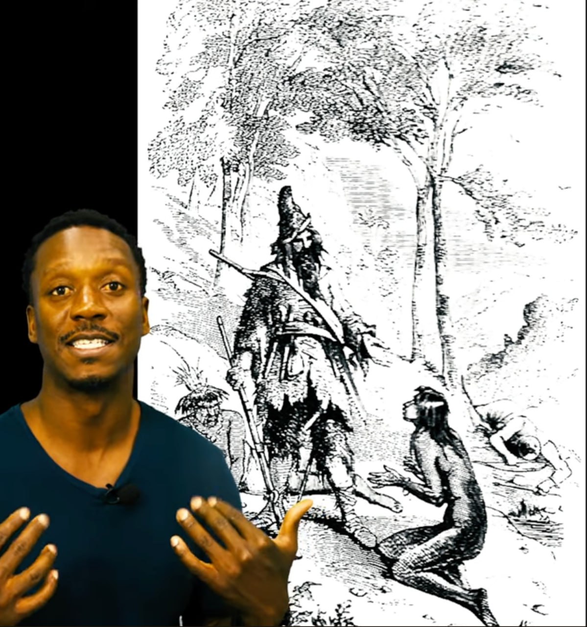 Robinson Crusoe meets Friday