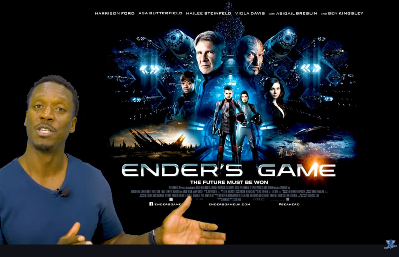 Постер фільму «Гра Ендера» з Гаррісоном Фордом та Асою Баттерфілдом