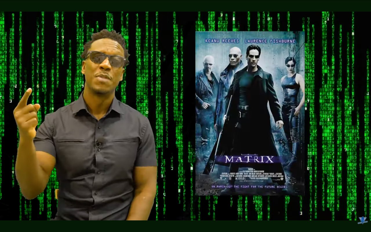 কিয়ানু রিভসের সাথে দ্য ম্যাট্রিক্স সিনেমার পোস্টার
