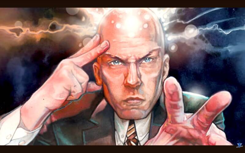 Professor X using telepathy powers