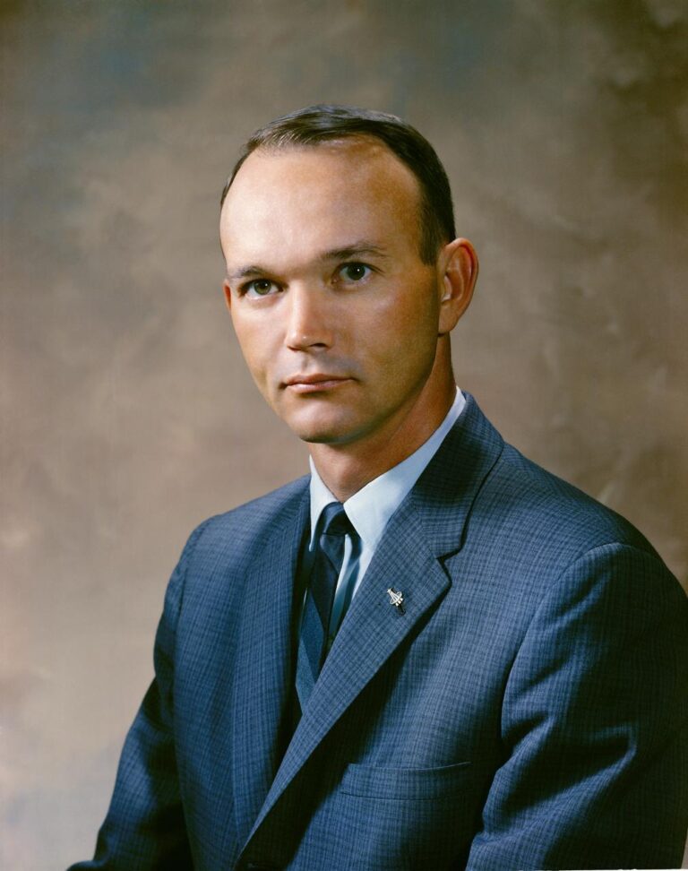 Michael Collins NASA astronaut portrait Apollo 11 command module pilot