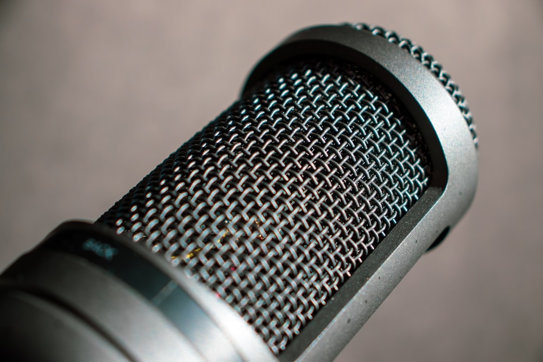 Condenser microphone for creating ESL podcast listening resources