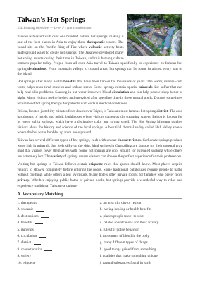 Pemandian Air Panas Taiwan Tingkat Menengah