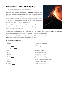 Volcanoes Elementary