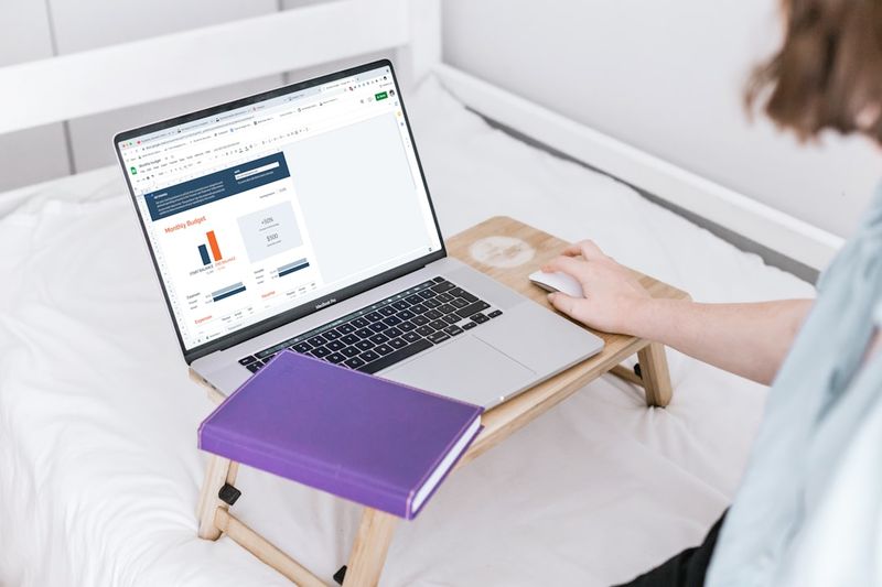 Money doesn't grow on trees — budget planning with a notebook