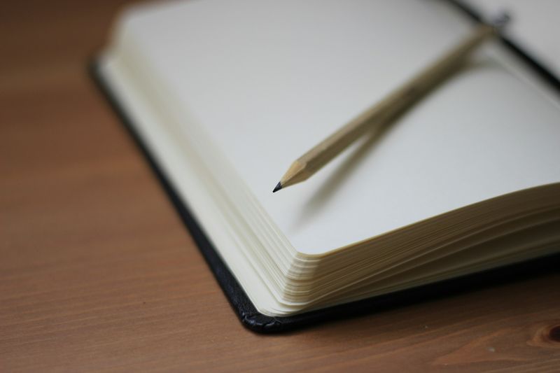 ESL lesson plan notebook with pencil ready for daily lesson planning