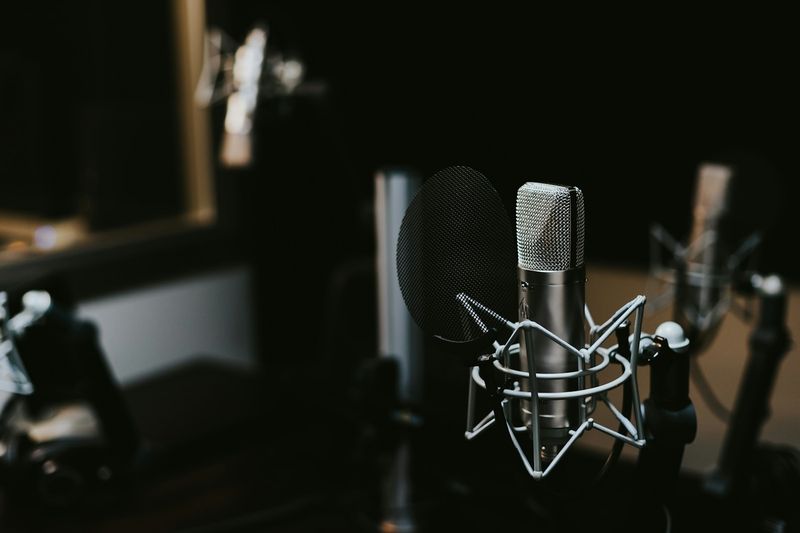 Microphone setup for ESL pronunciation recording activities
