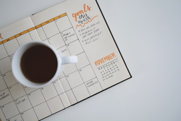 Colorful calendar representing English color idioms ESL lesson