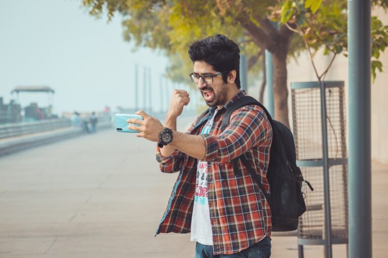 Student With Smartphone
