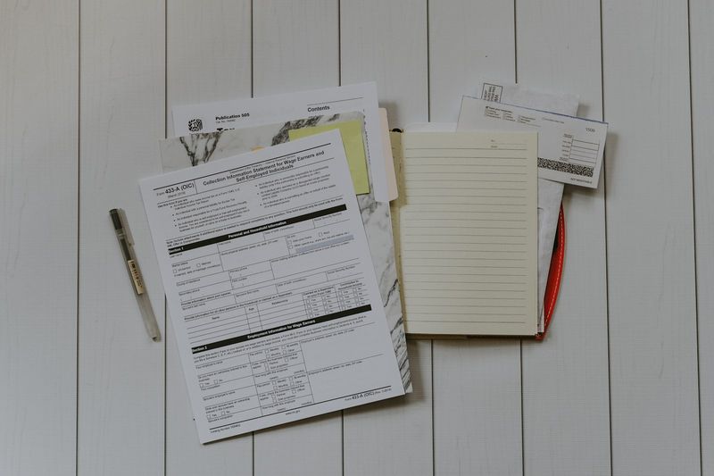 ESL assessment paperwork organized on a teacher desk