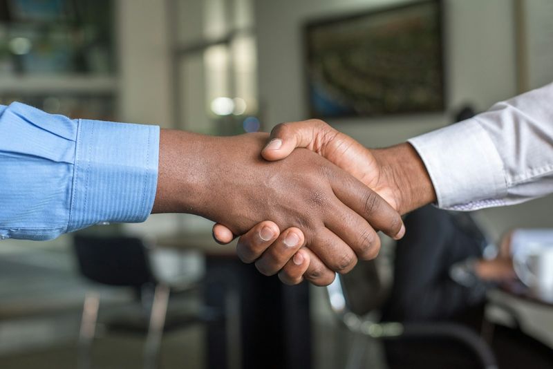 Job interview ESL role play handshake greeting