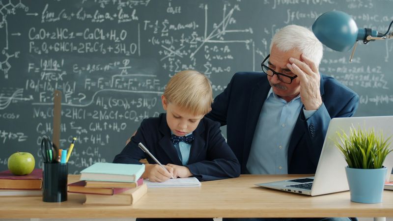 A teacher giving feedback to a student, key to building a growth mindset