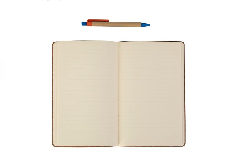 Open notebook used to record ESL error correction notes