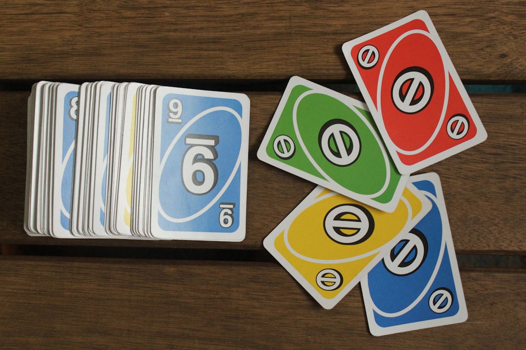 Uno cards on the table the best hobby.