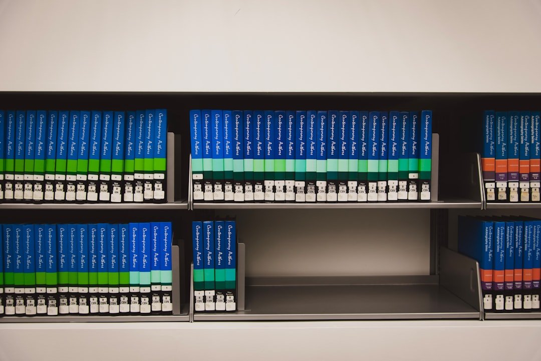 Books at the Seattle Central library in downtown Seattle