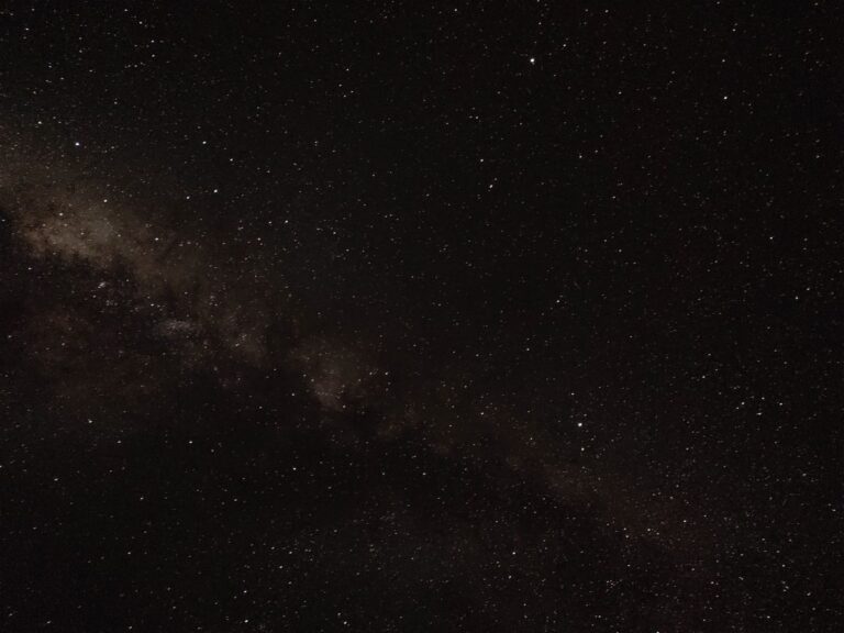 A breathtaking view of the night sky showcasing the shimmering stars and the Milky Way galaxy.