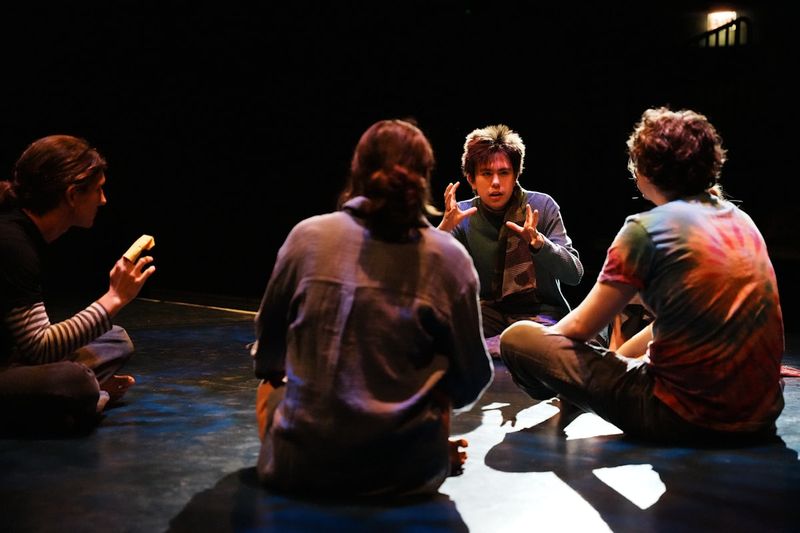 process drama ESL group discussion circle on stage