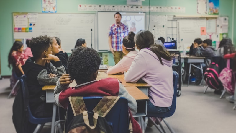 Classroom representing PISA education assessment worldwide