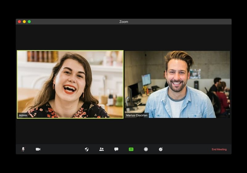 Teacher leading a shadowing technique lesson over video call