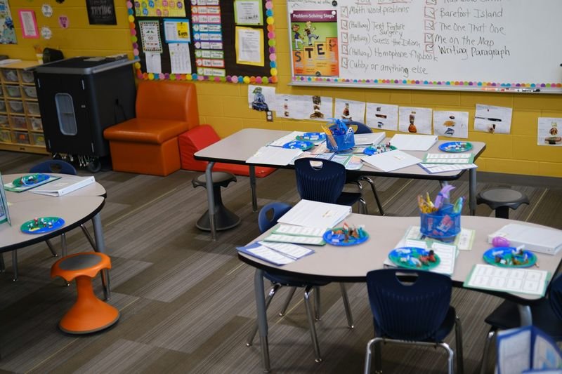 Elementary ESL classroom setup for observing speech delay in students