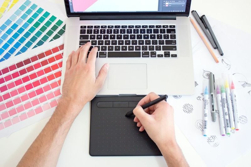 Magic AI design templates and color swatches for teacher resources