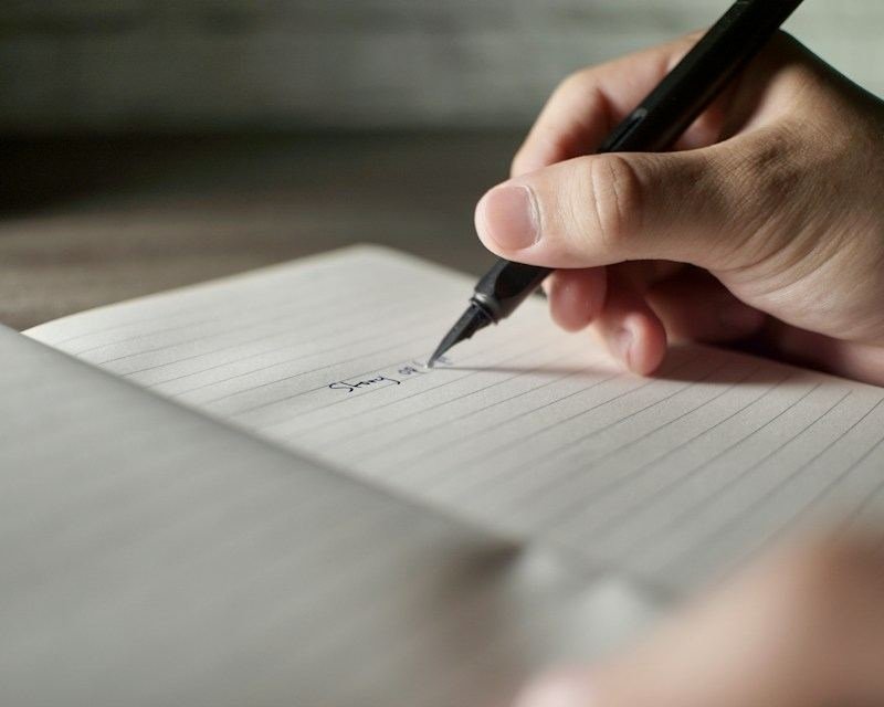 ESL student writing apostrophe practice sentences